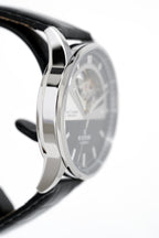 Edox Women's Automatic Watch Les Vauberts Open Heart 37mm Black