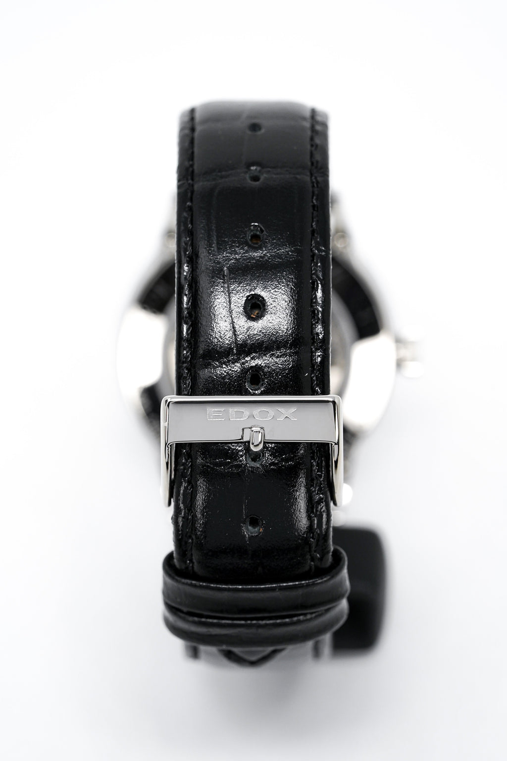 Edox Women's Automatic Watch Les Vauberts Open Heart 37mm Black