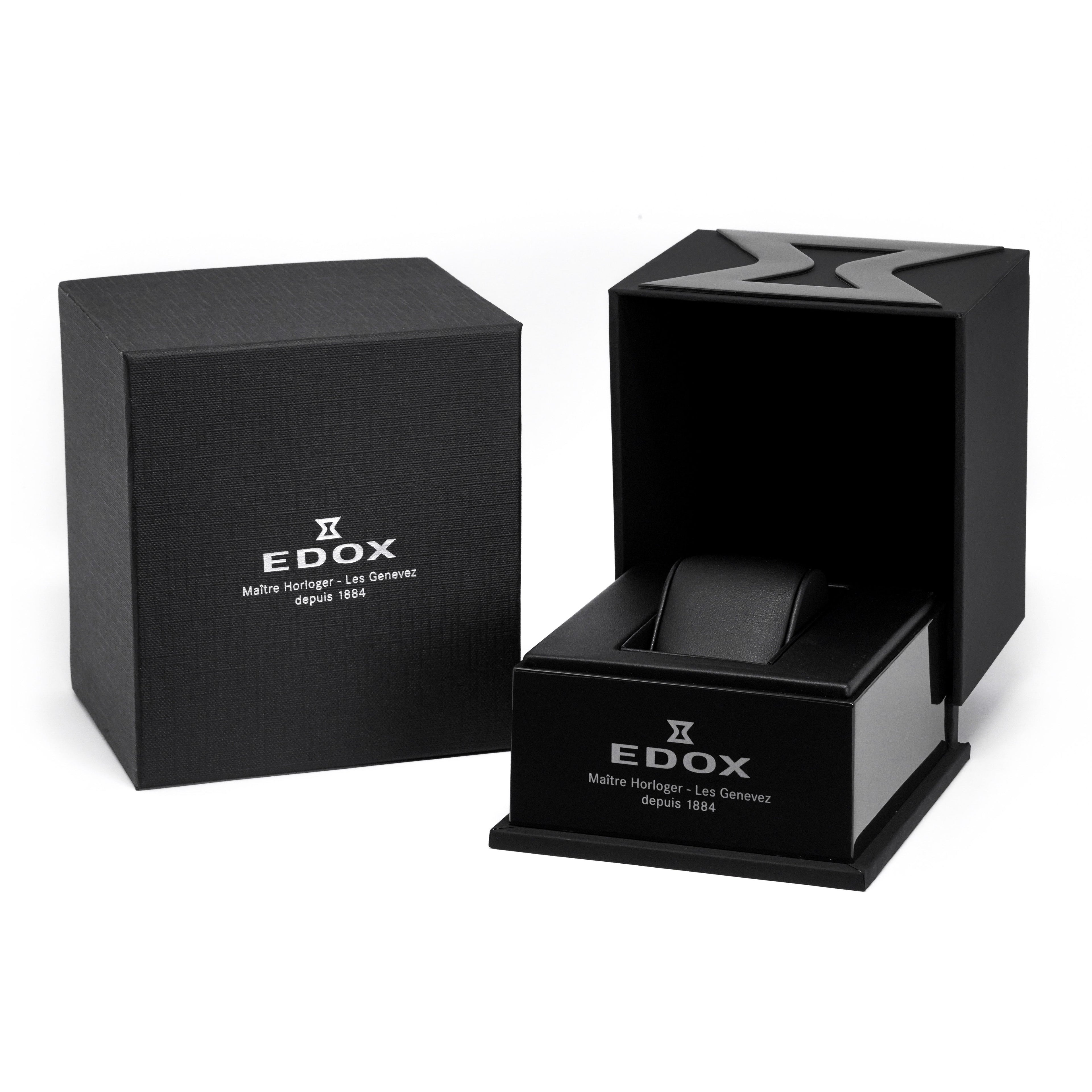 Edox Delfin Mecano Men's Black Watch