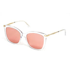 Jimmy Choo Women's Sunglasses Oversized Square Clear/Pink