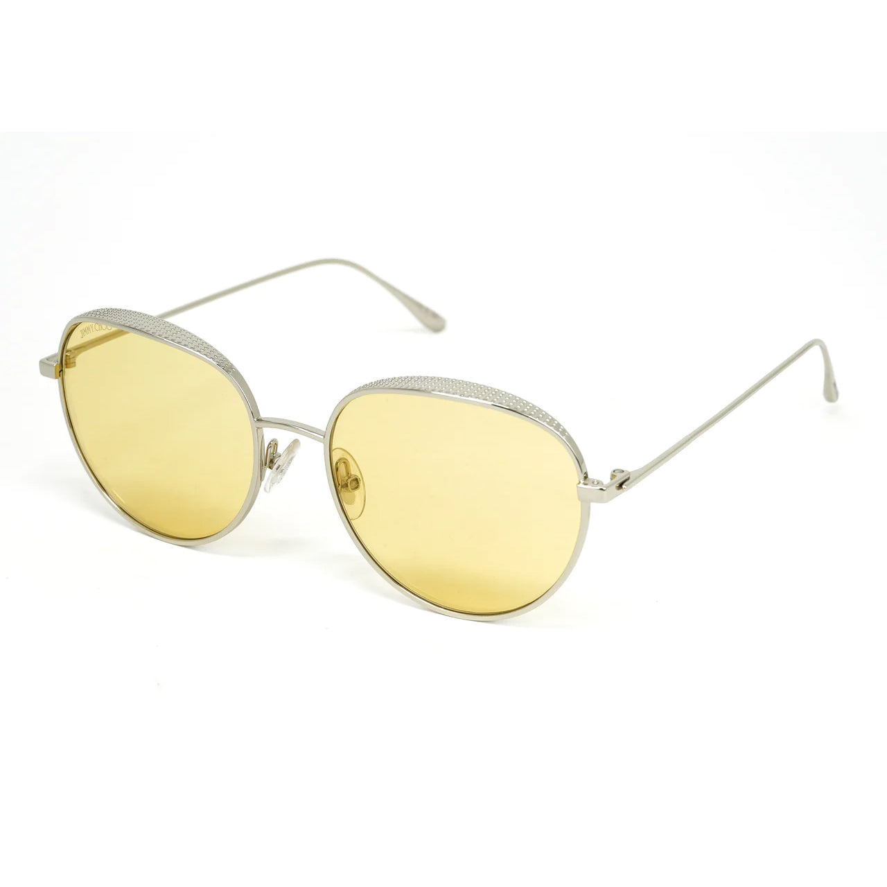 Jimmy Choo Women's Sunglasses Round Silver/Yellow