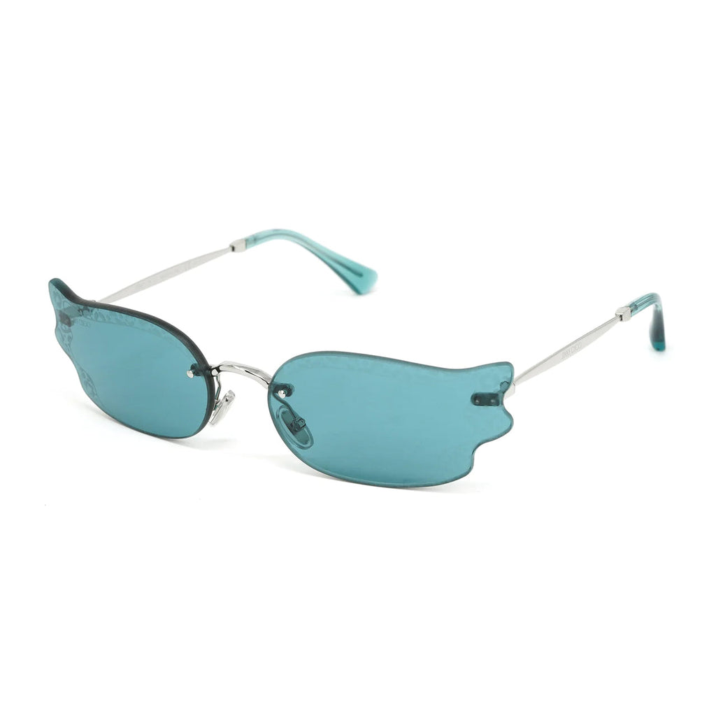 Jimmy Choo Women's Sunglasses Rimless Cat Eye Blue