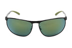 Emporio Armani Men's Sunglasses Wraparound Black/Green