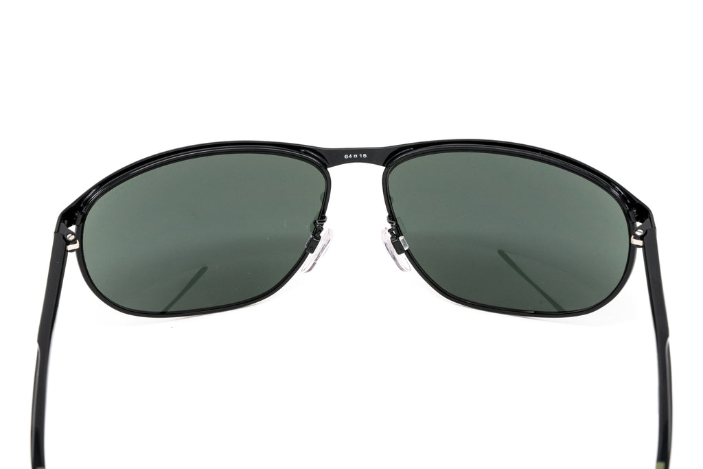 Emporio Armani Men's Sunglasses Wraparound Black/Green