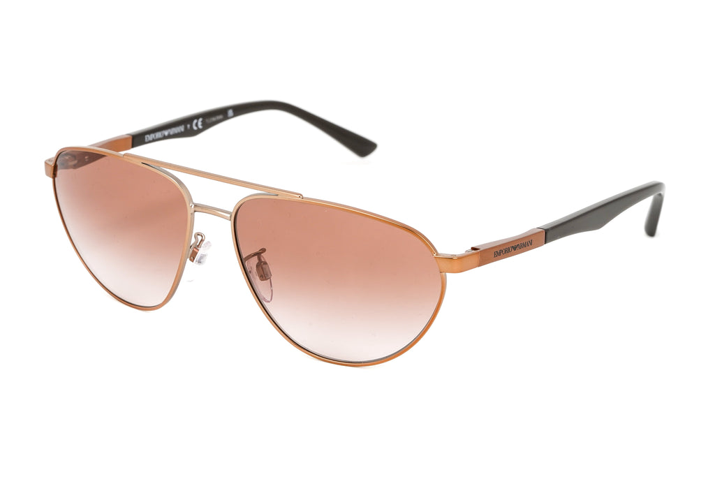 Emporio Armani Men's Sunglasses Flat Top Rose Gold