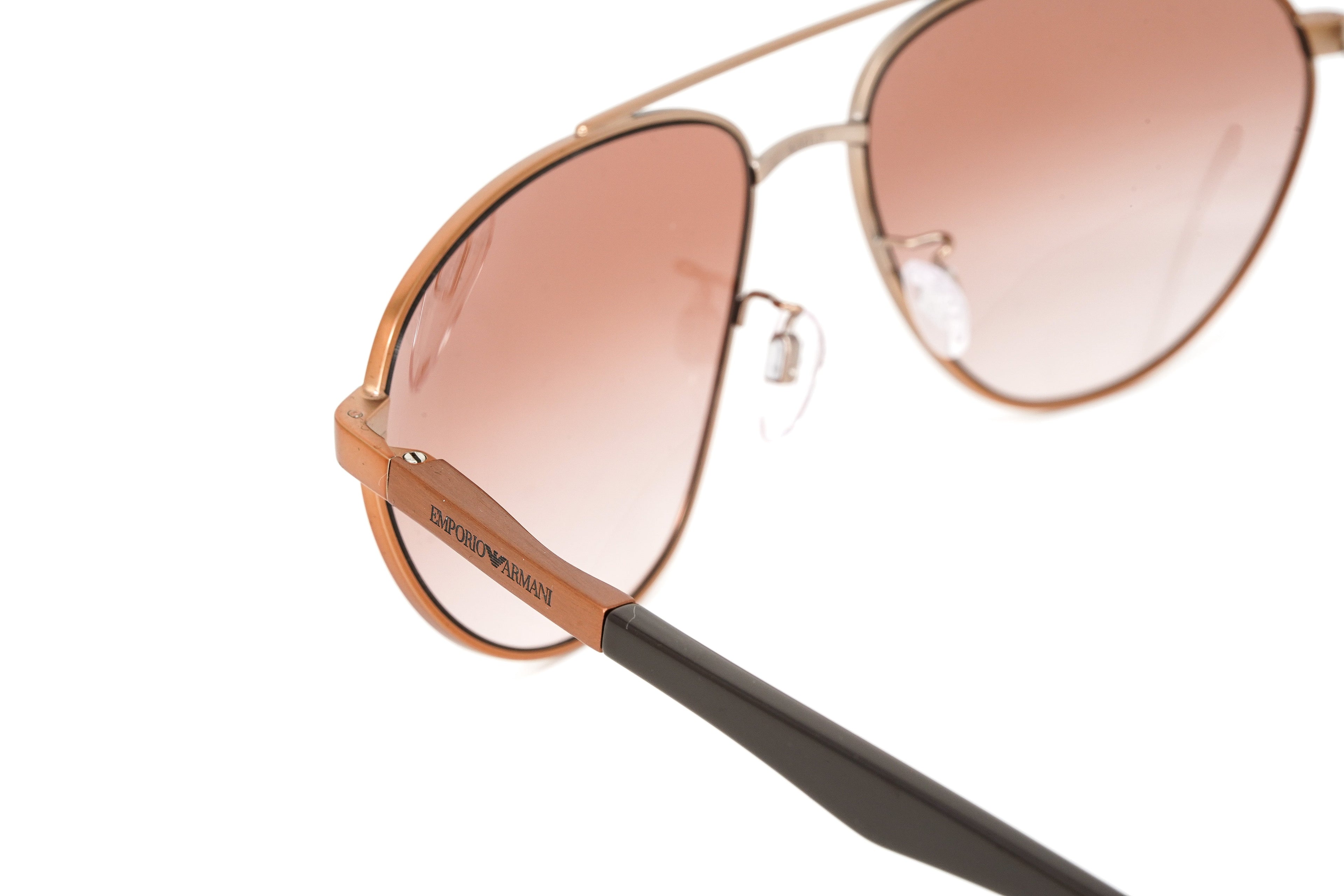 Emporio Armani Men's Sunglasses Flat Top Rose Gold