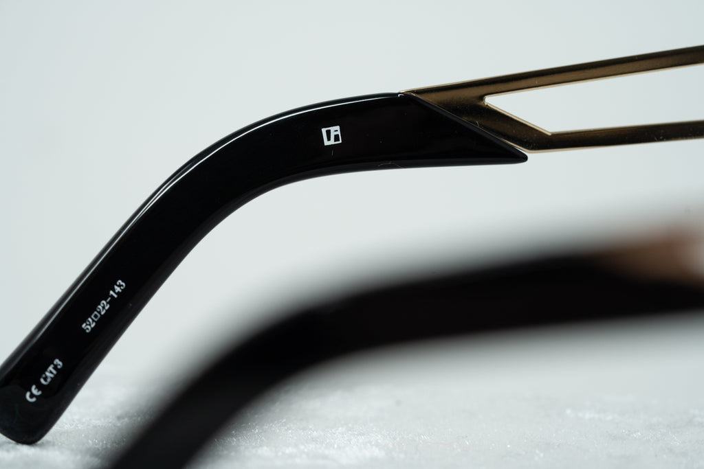 Erdem Sunglasses Cat Eye Light Gold and Black