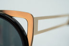 Erdem Sunglasses Cat Eye Light Gold and Black
