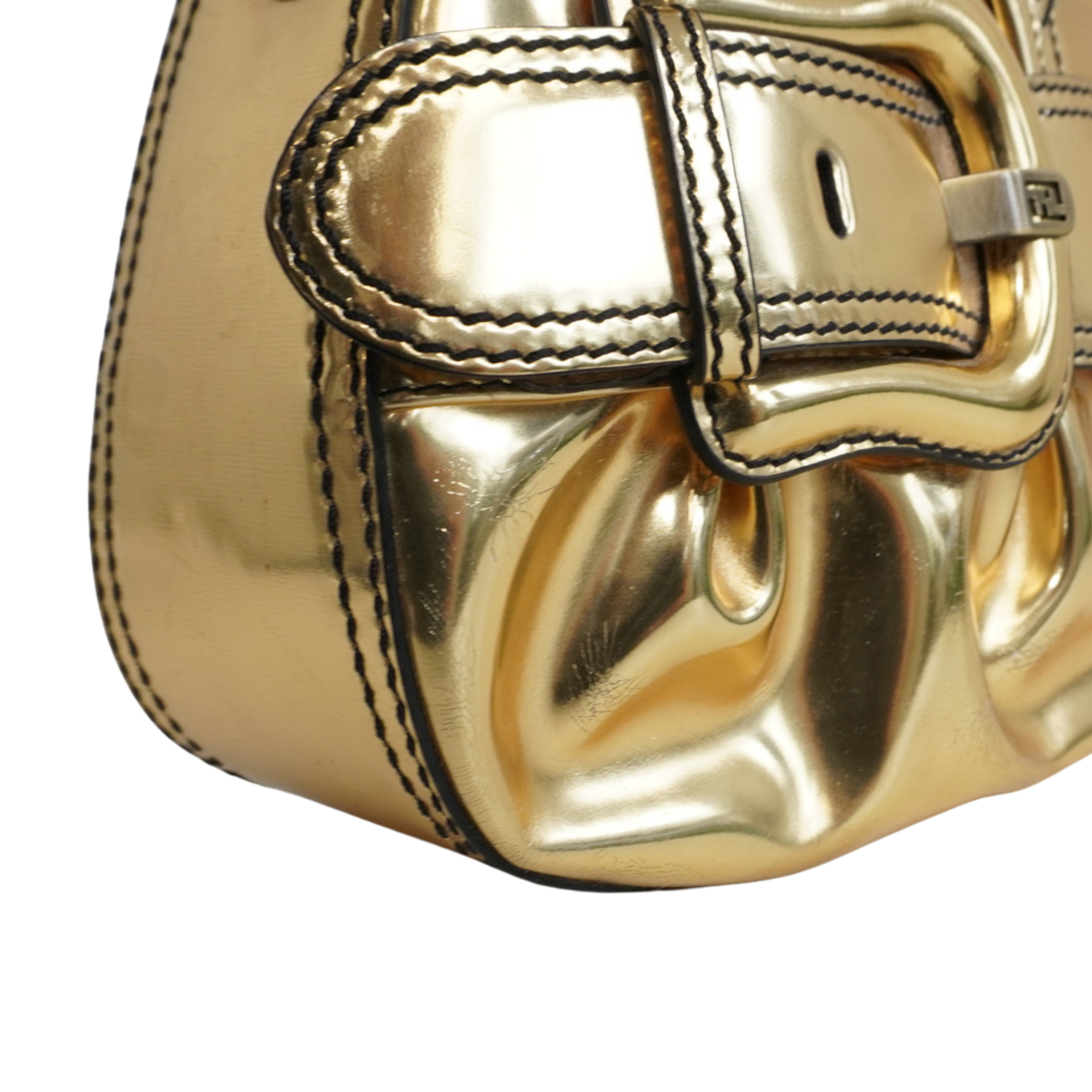 Fendi 'B Bis' Metallic Shoulder Bag