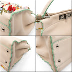 Fendi 'Peekaboo Embroidered' Top Handle Bag