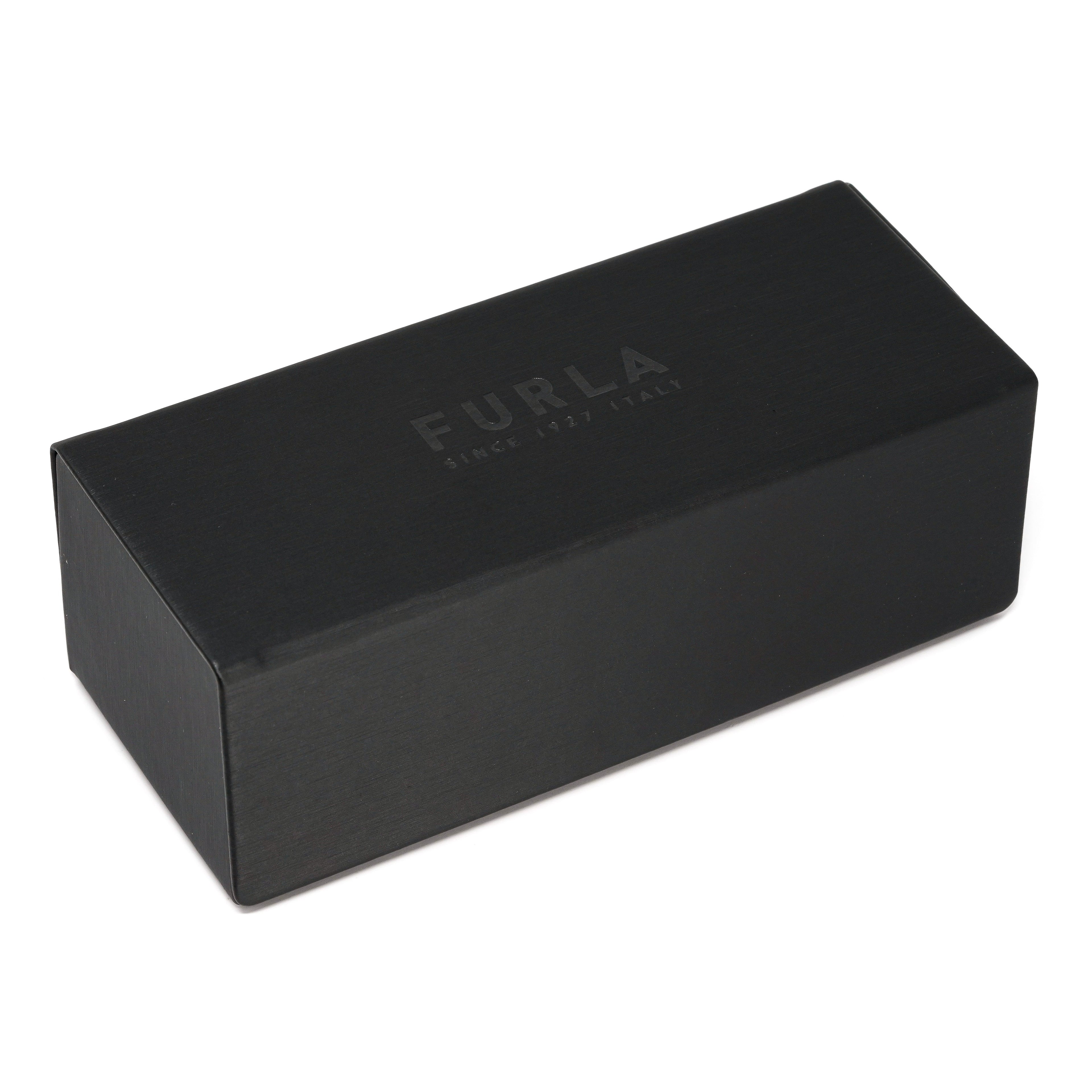 Furla Women's Sunglasses Classic Square Clear/Red