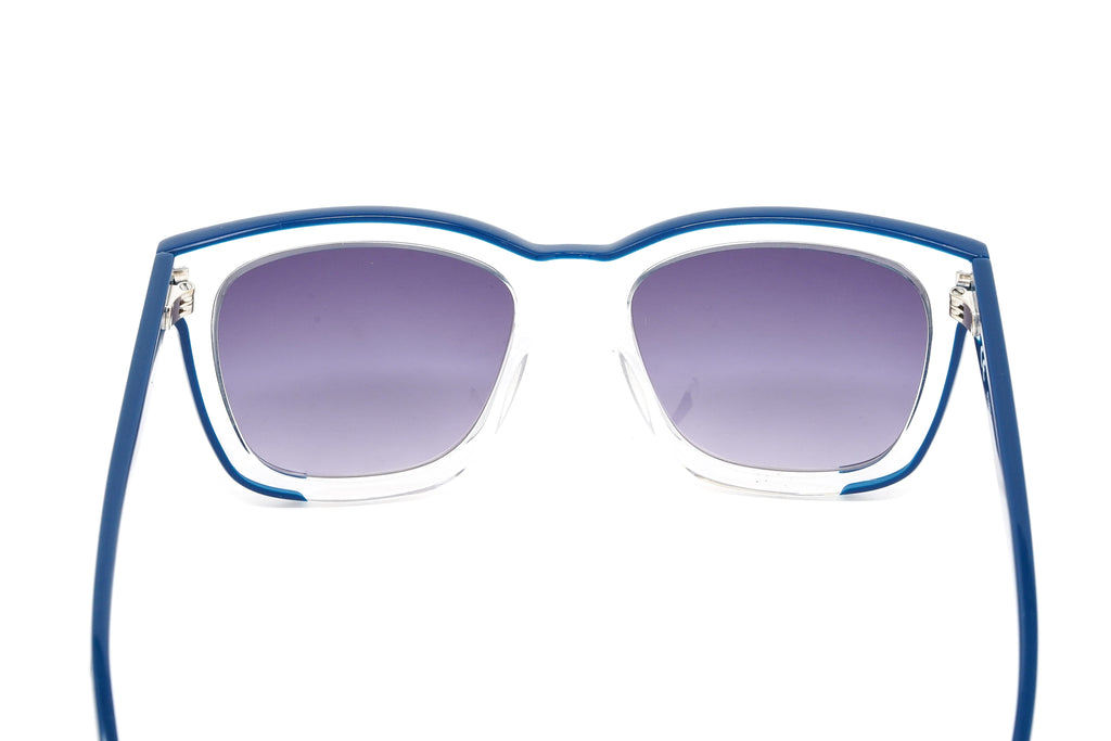 Furla Women's Sunglasses Classic Square Clear/Blue
