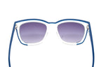 Furla Women's Sunglasses Classic Square Clear/Blue