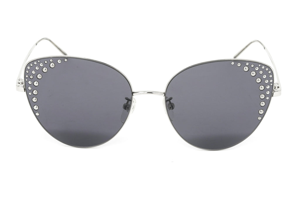 Furla Women's Sunglasses Rimless Cat Eye Silver/Grey