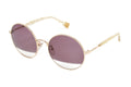 Furla Women's Sunglasses Round Gold/Purple