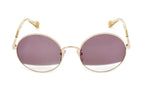 Furla Women's Sunglasses Round Gold/Purple