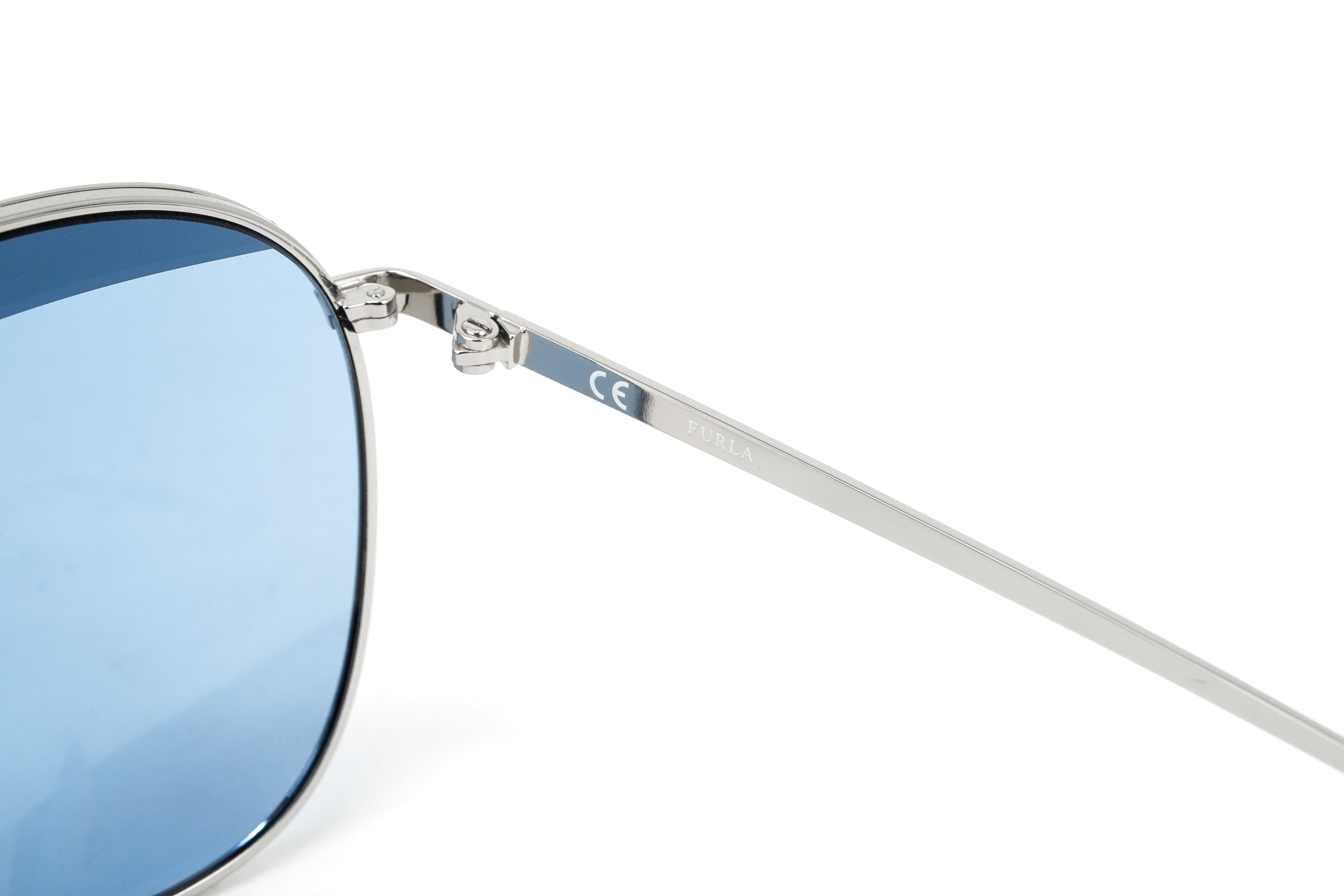 Furla Women's Sunglasses Pilot Silver/Blue