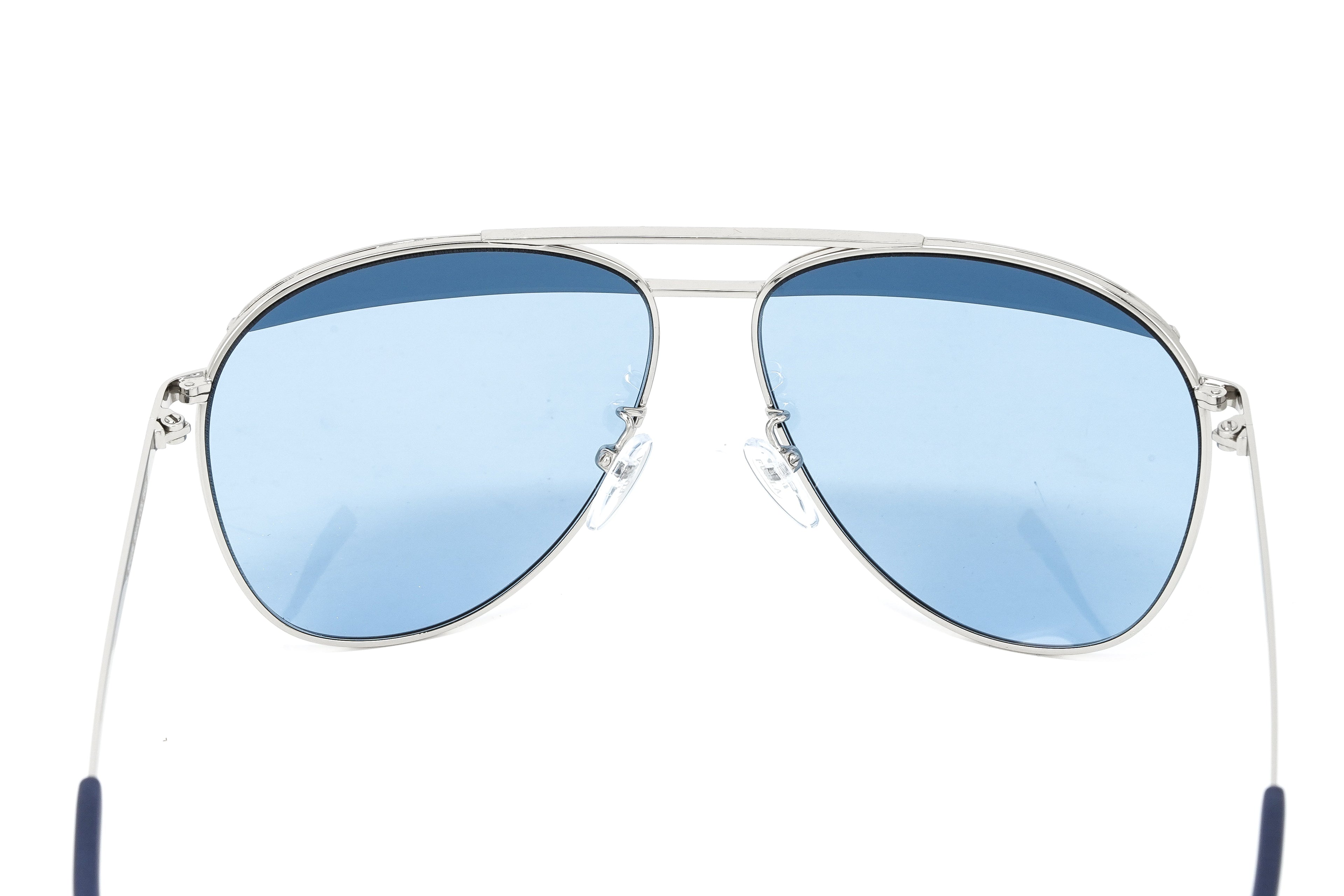 Furla Women's Sunglasses Pilot Silver/Blue