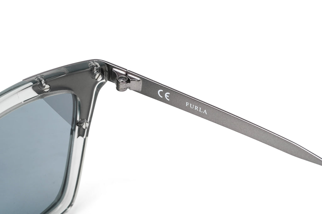 Furla Women's Sunglasses Classic Angular Clear/Grey