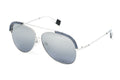 Furla Women's Sunglasses Pilot Silver/Blue