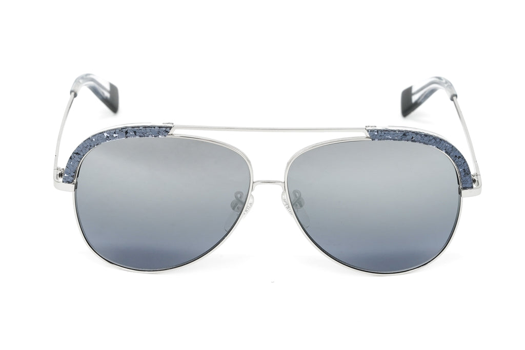 Furla Women's Sunglasses Pilot Silver/Blue