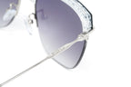 Furla Women's Sunglasses Browline Silver/Purple