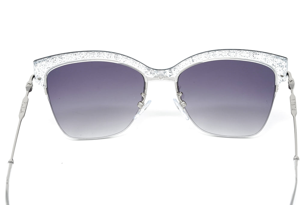 Furla Women's Sunglasses Browline Silver/Purple