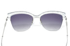 Furla Women's Sunglasses Browline Silver/Purple