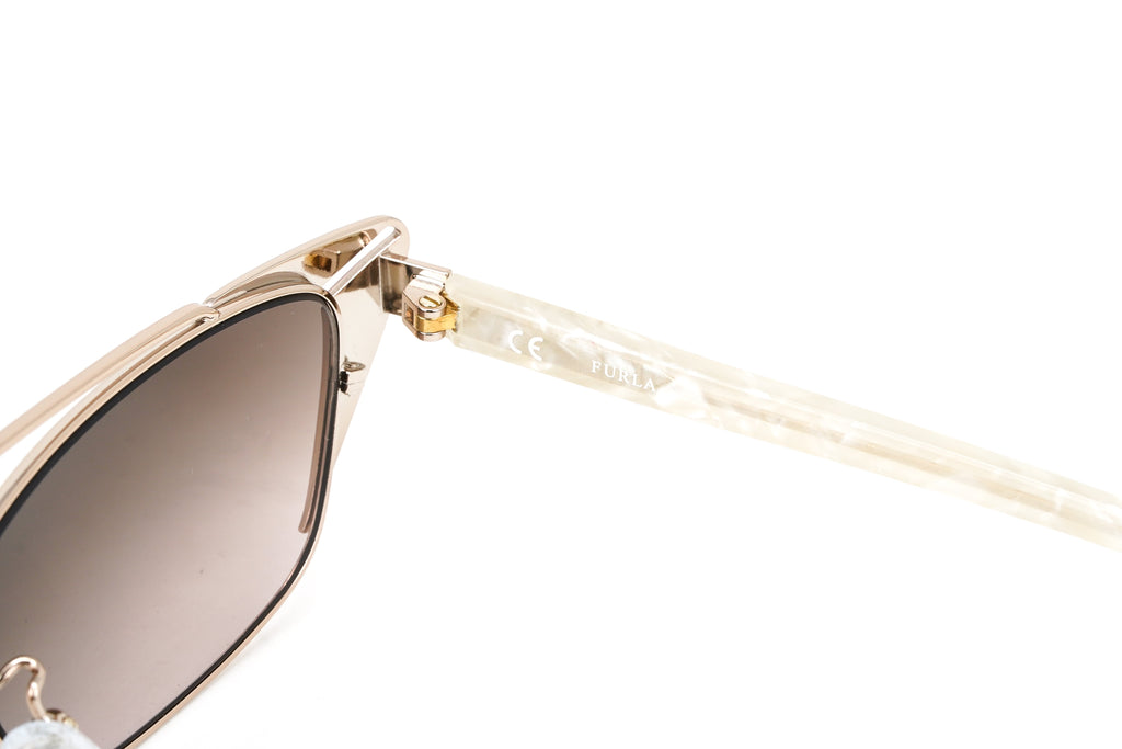Furla Women's Sunglasses Cat Eye Brown