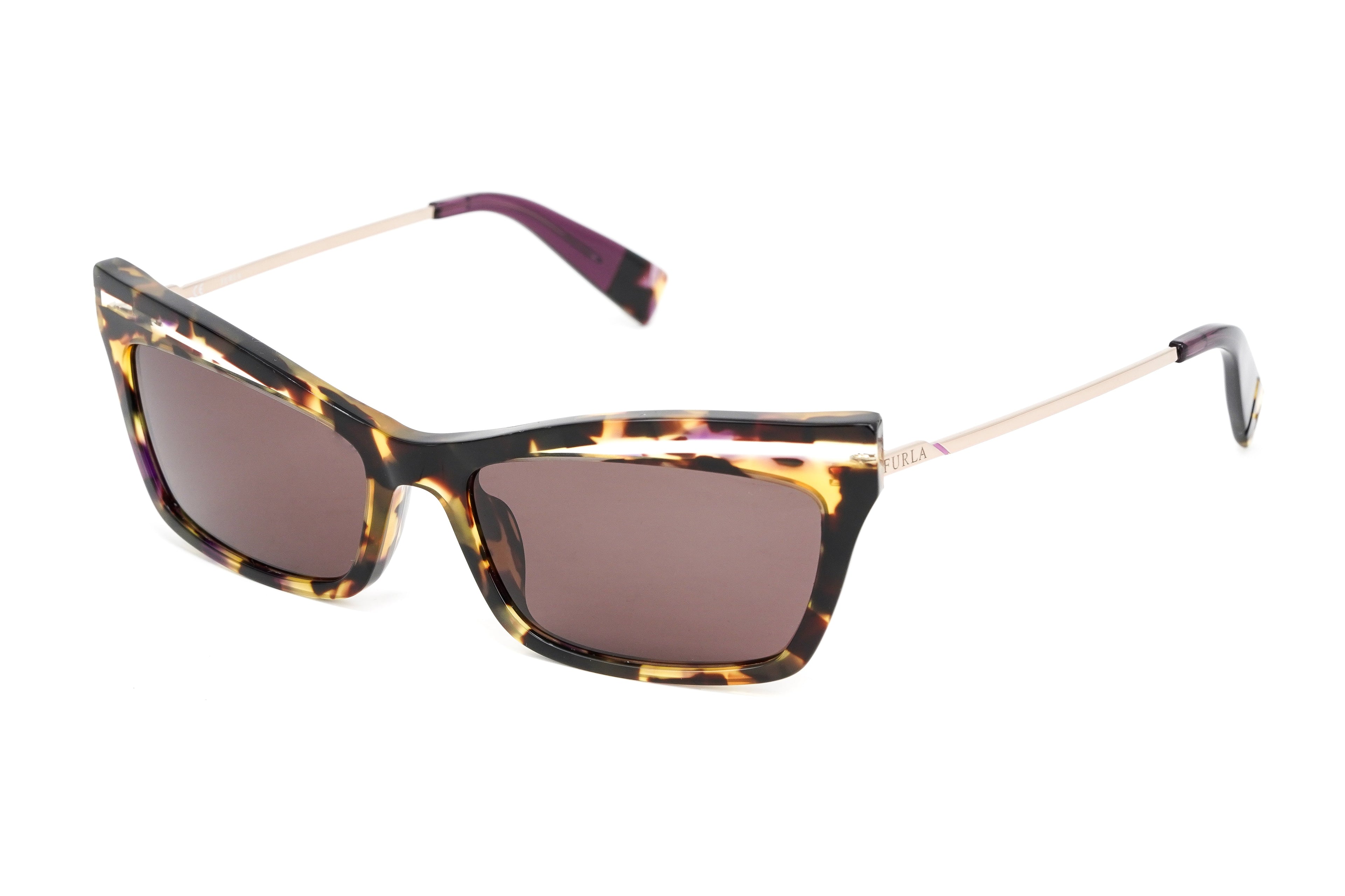 Furla Women's Sunglasses Cat Eye Tortoise