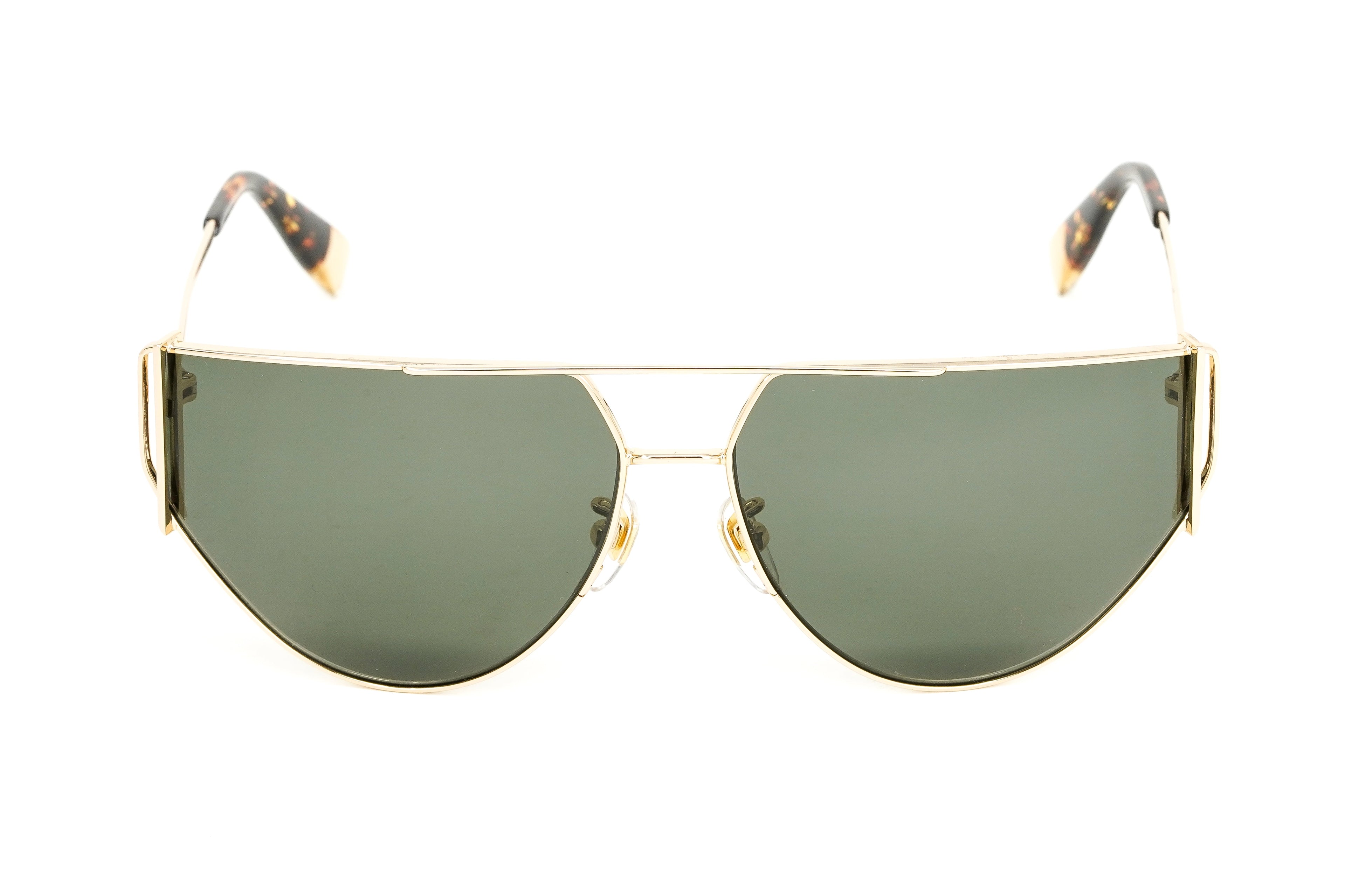 Furla Women's Sunglasses Half-Moon Pilot Gold