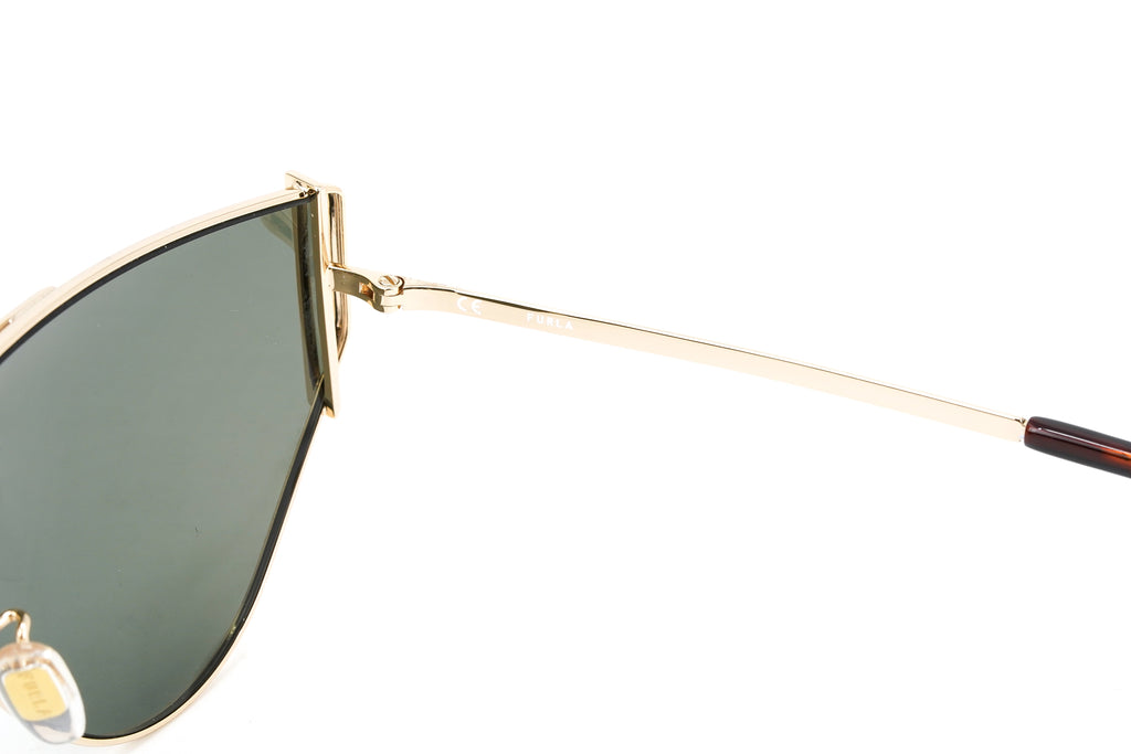 Furla Women's Sunglasses Half-Moon Pilot Gold