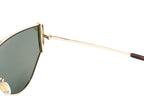 Furla Women's Sunglasses Half-Moon Pilot Gold