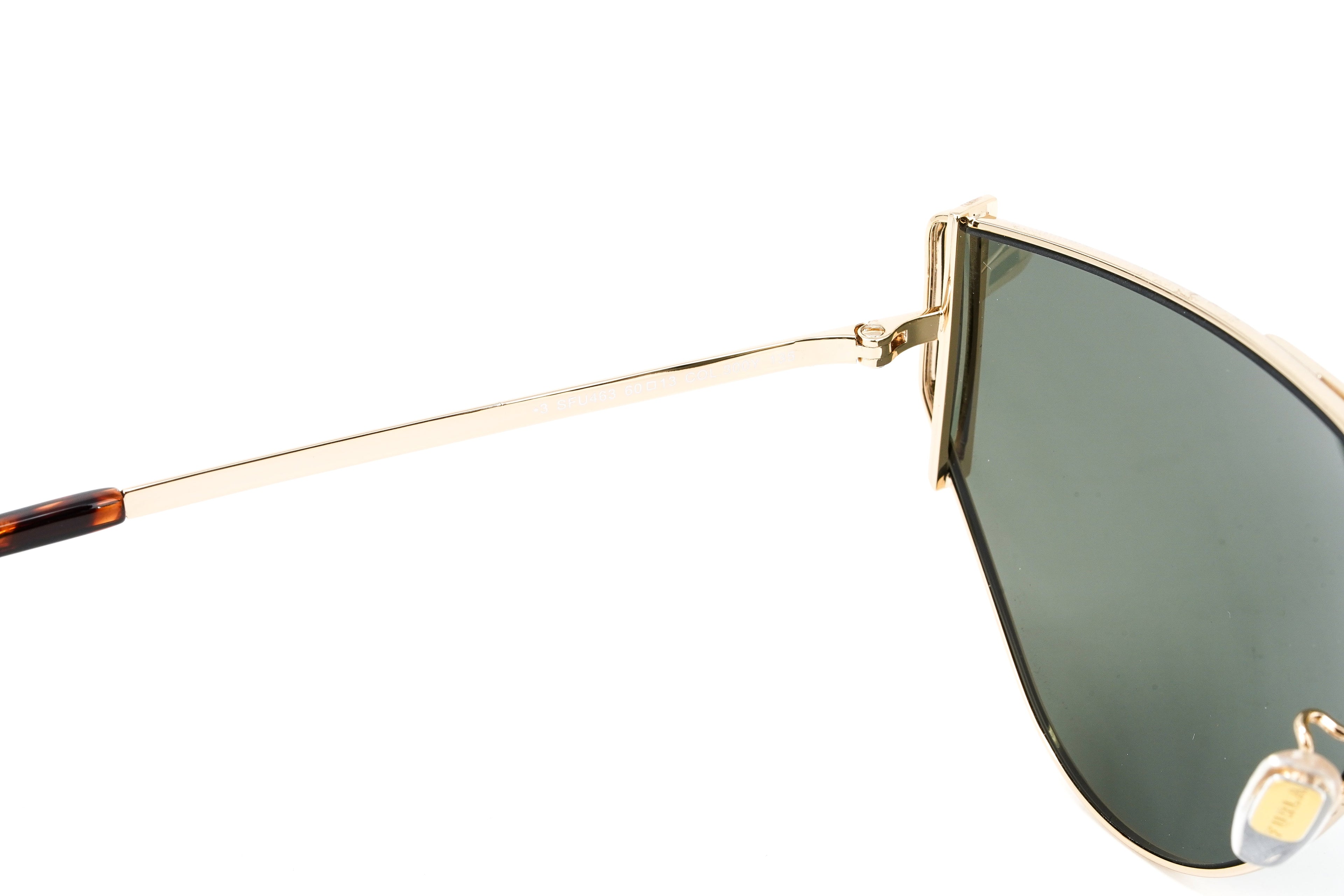 Furla Women's Sunglasses Half-Moon Pilot Gold