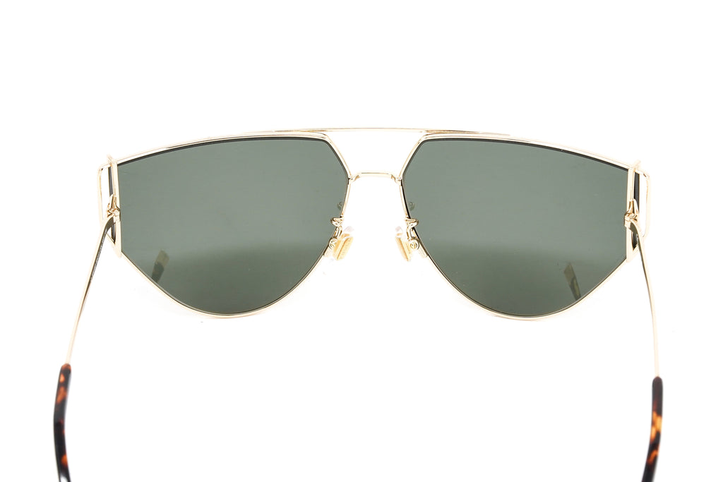 Furla Women's Sunglasses Half-Moon Pilot Gold