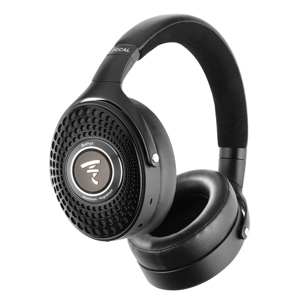 Focal Bathys Over-Ear Hi-Fi Bluetooth Wireless Headphones with Active Noise Cancellation (Deep Black)