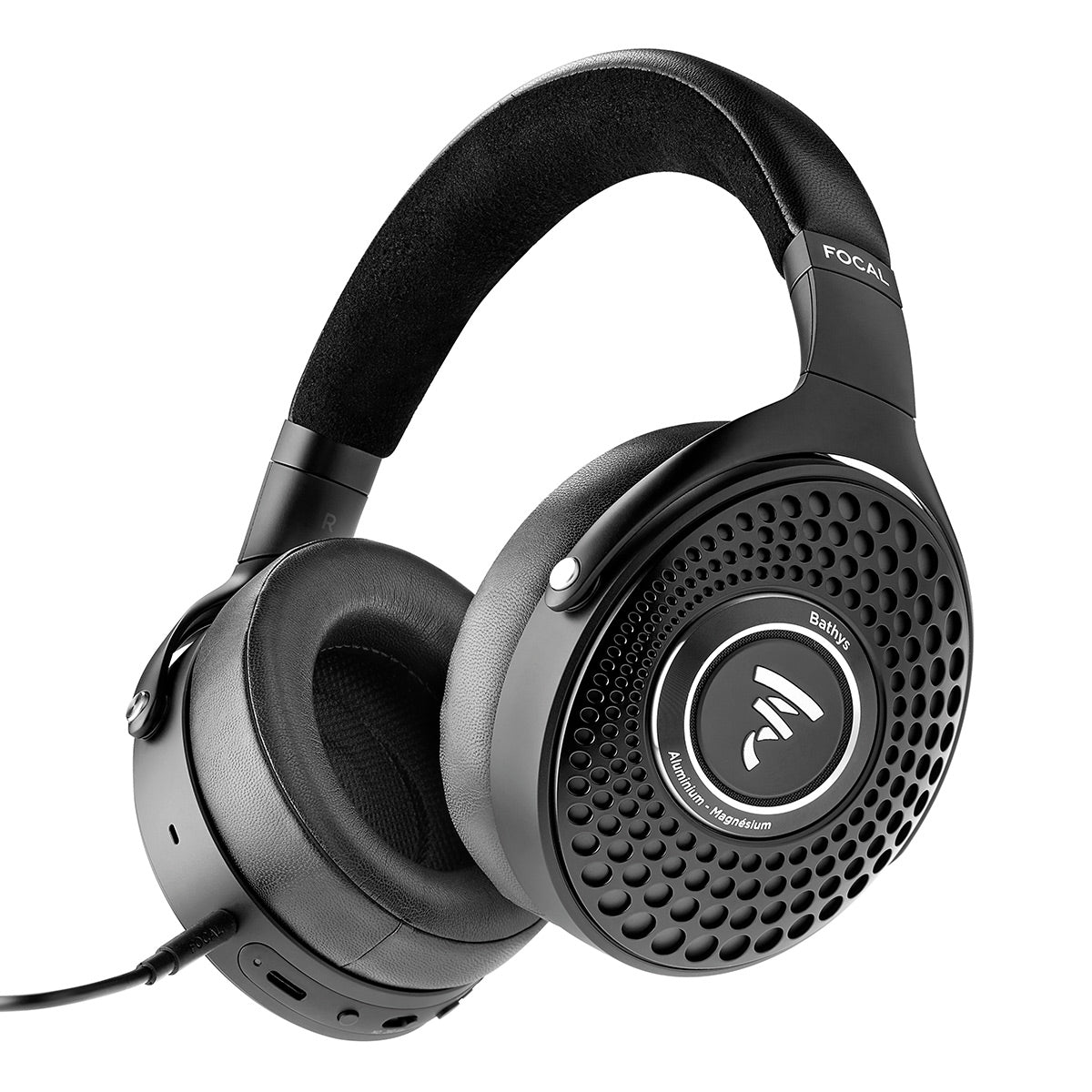 Focal Bathys Over-Ear Hi-Fi Bluetooth Wireless Headphones with Active Noise Cancellation (Deep Black)