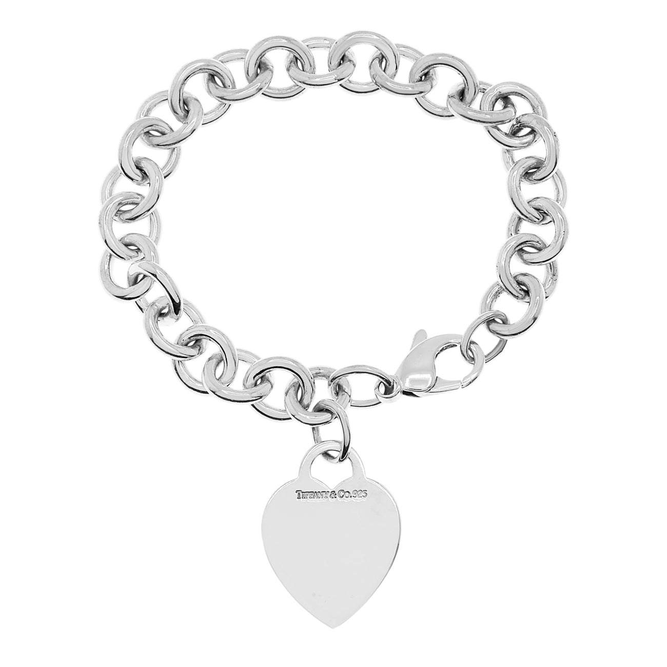 Tiffany & Co. Armband mit Herzanhänger aus Sterlingsilber