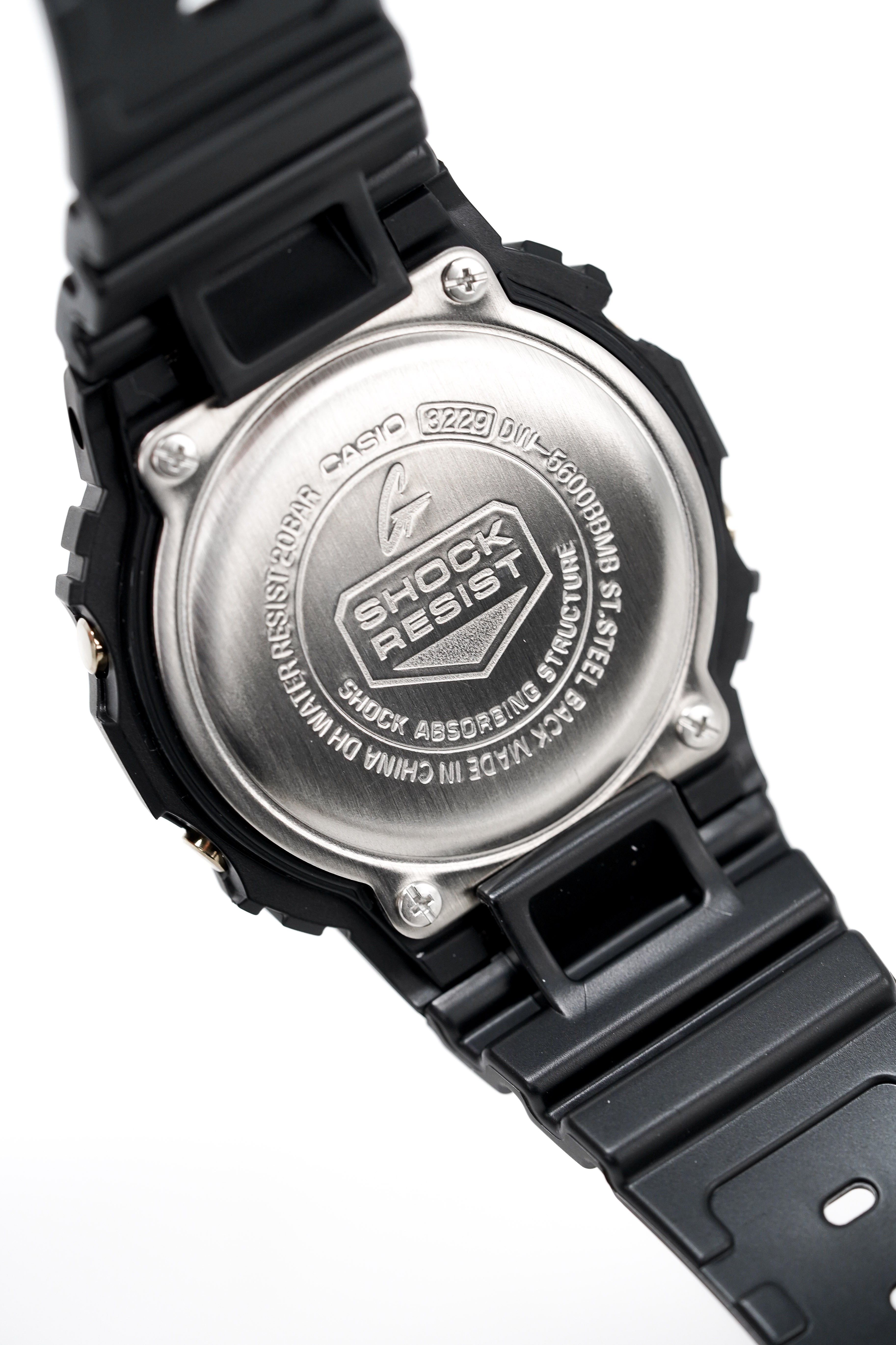 Casio G-Shock Watch Men's Square Metallic Gold Mirror Face