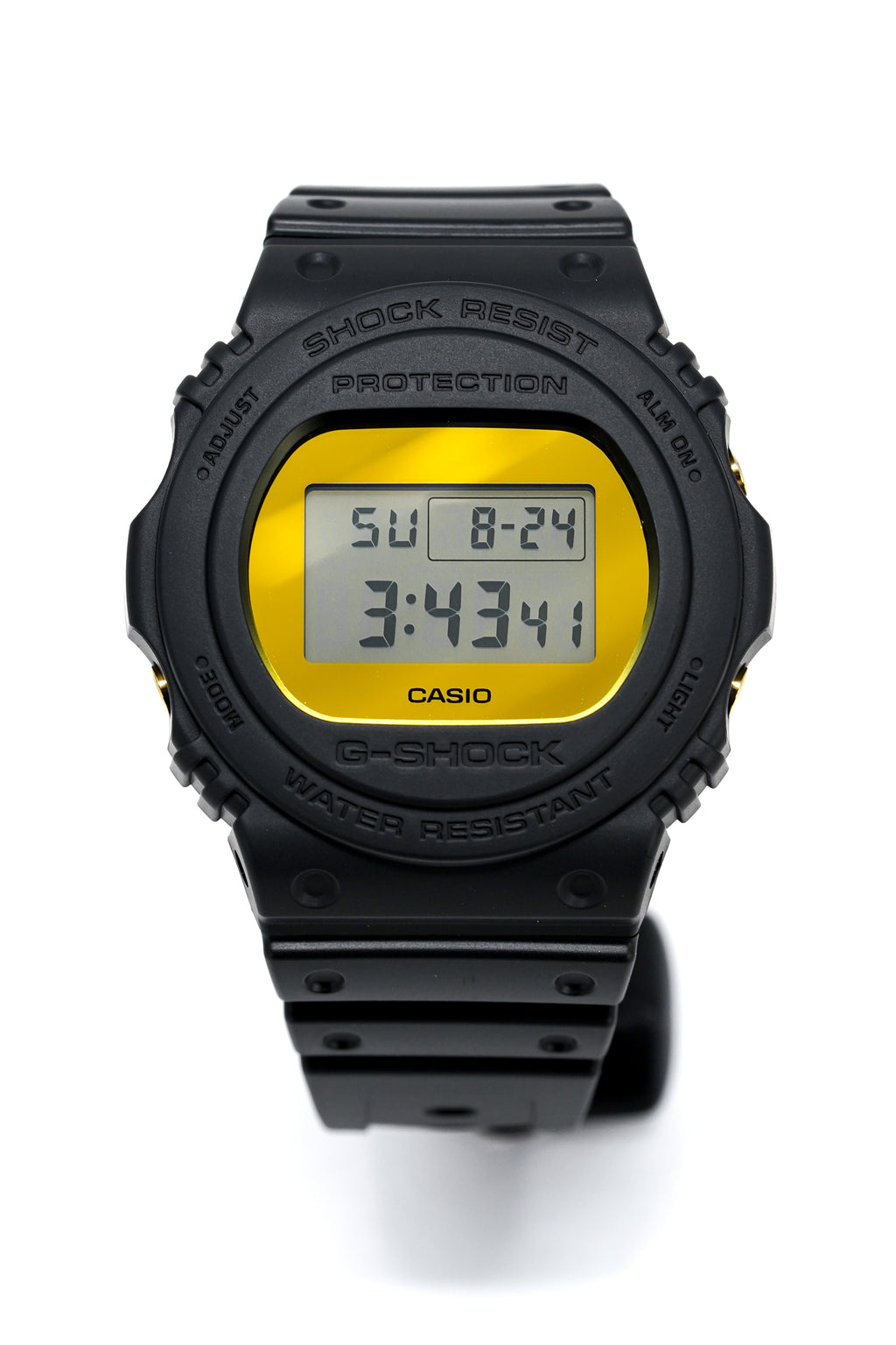 Casio G-Shock Watch Men's Round Metallic Gold Mirror Face
