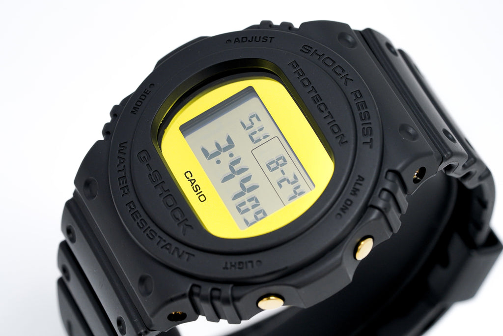 Casio G-Shock Watch Men's Round Metallic Gold Mirror Face