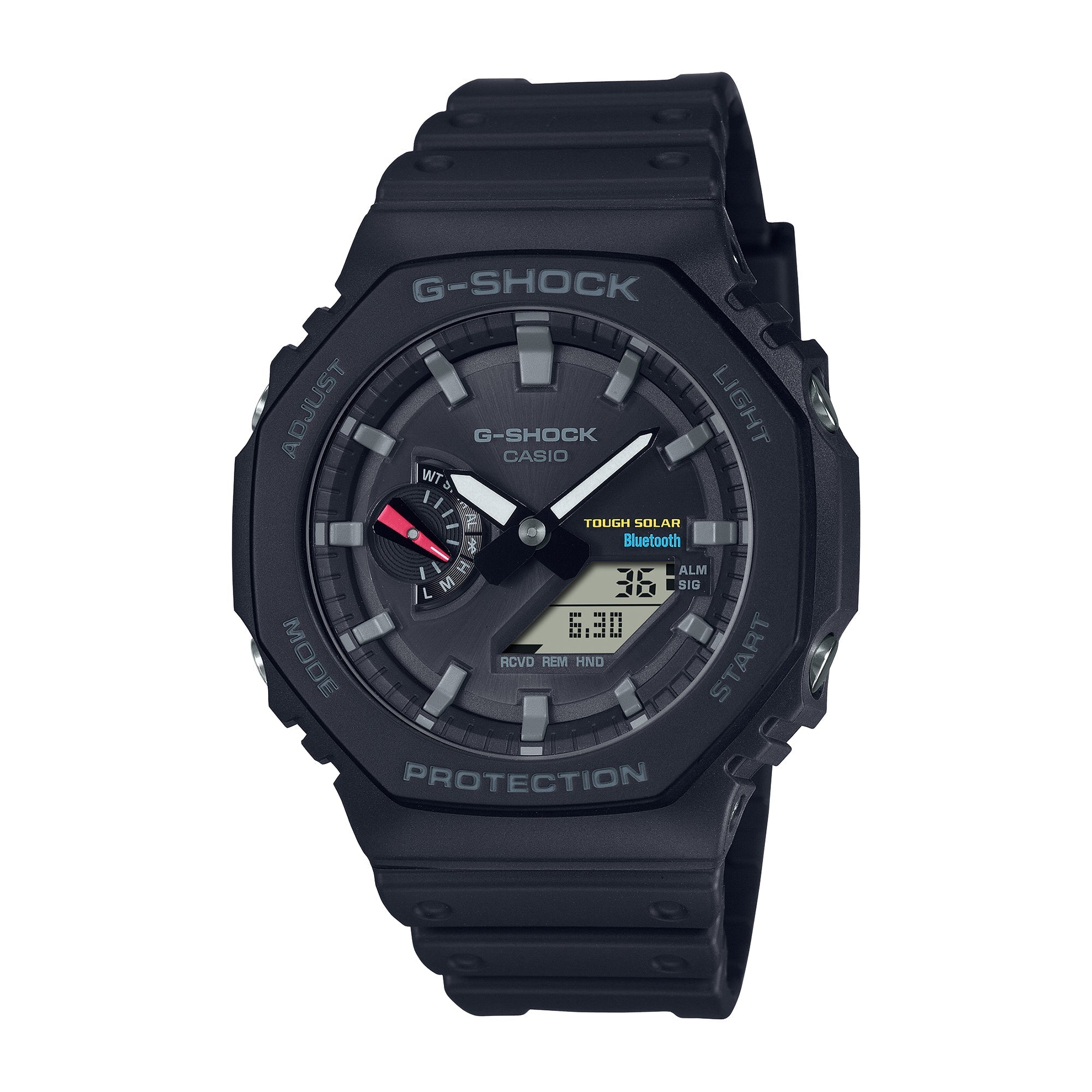 GA-B2100-1A Solar Icon Resin Black