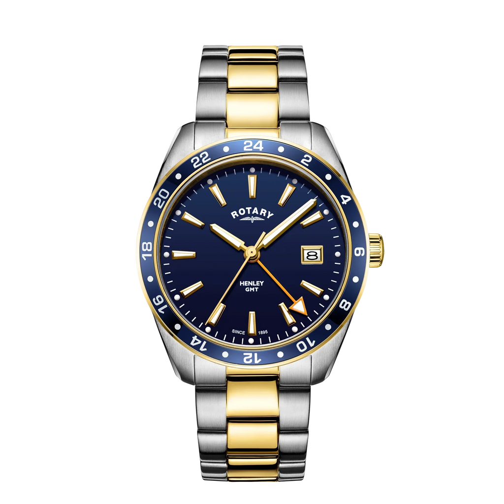 Rotary Henley GMT Men's Blue Watch