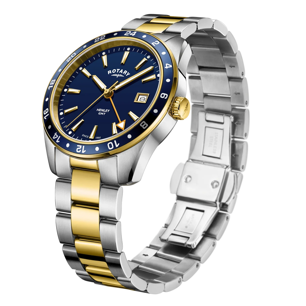 Rotary Henley GMT Men's Blue Watch