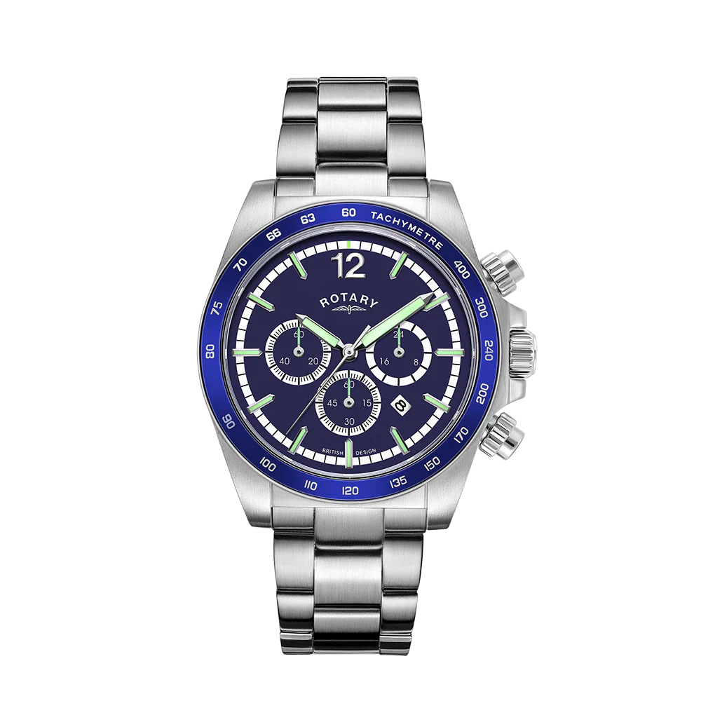Rotary Henley Chrono Men's Blue Watch