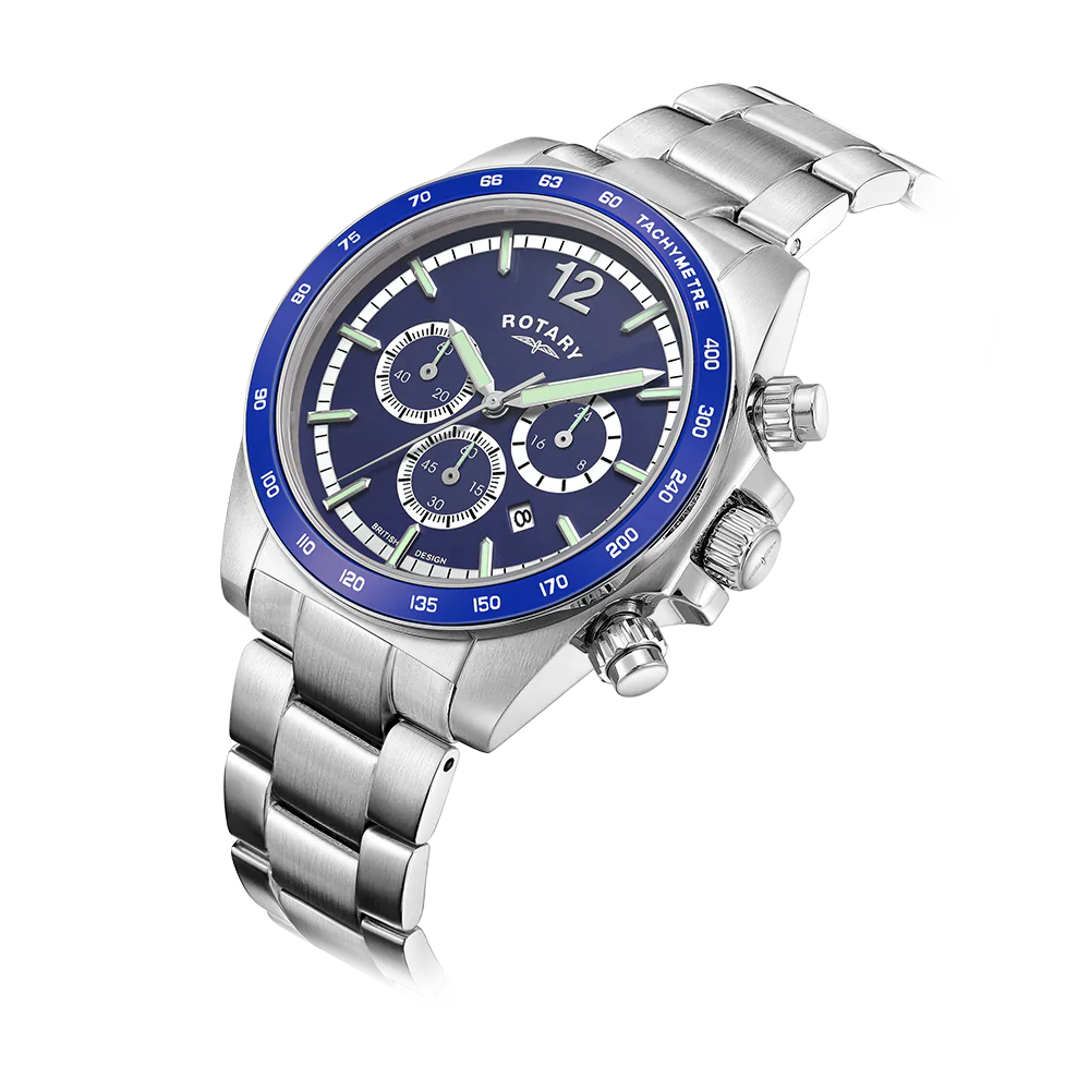 Rotary Henley Chrono Men's Blue Watch