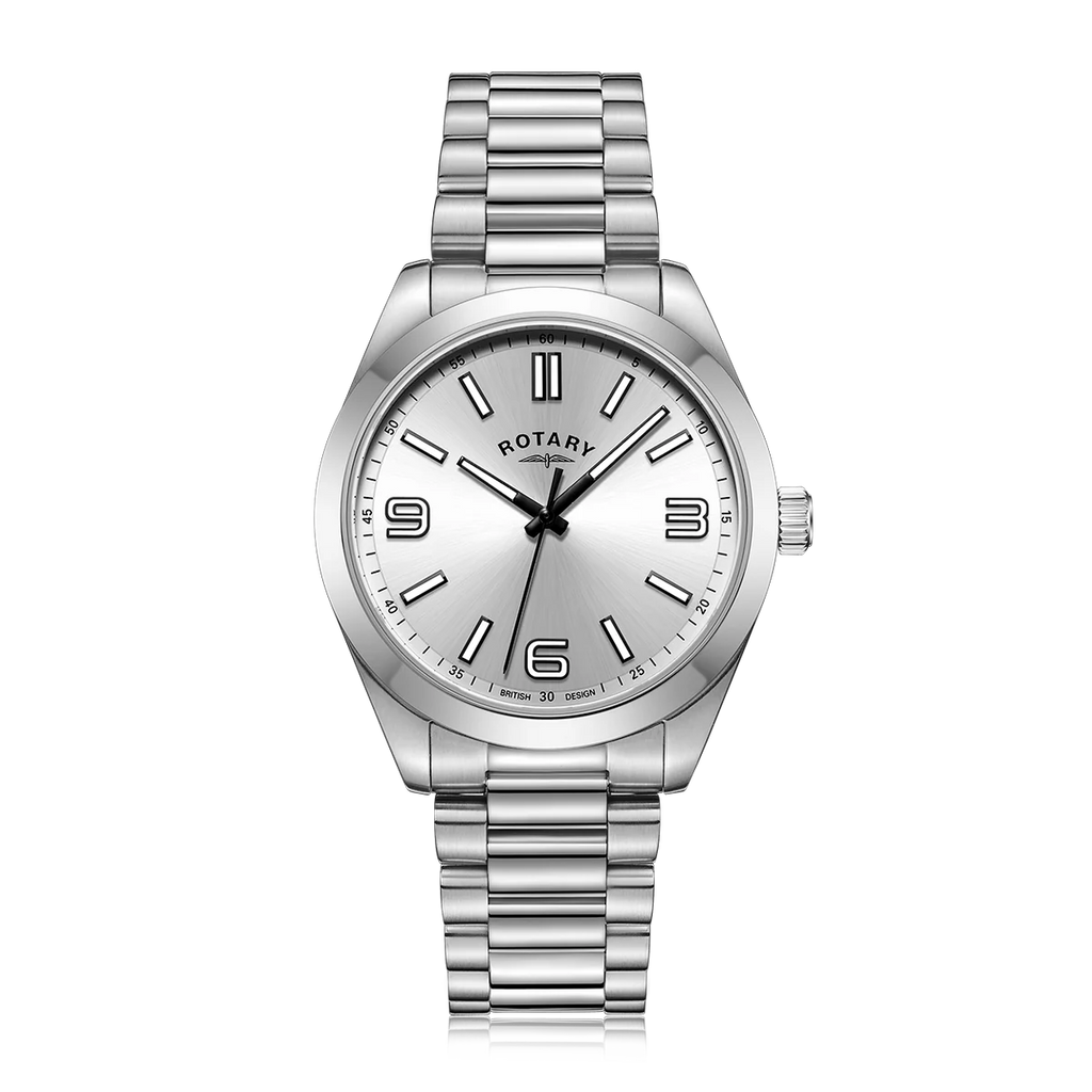Rotary Heritage Sport Men's Silver Watch
