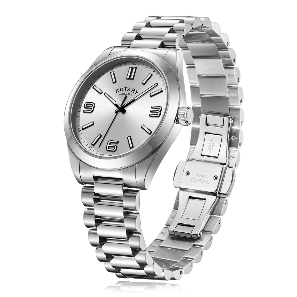 Rotary Heritage Sport Men's Silver Watch