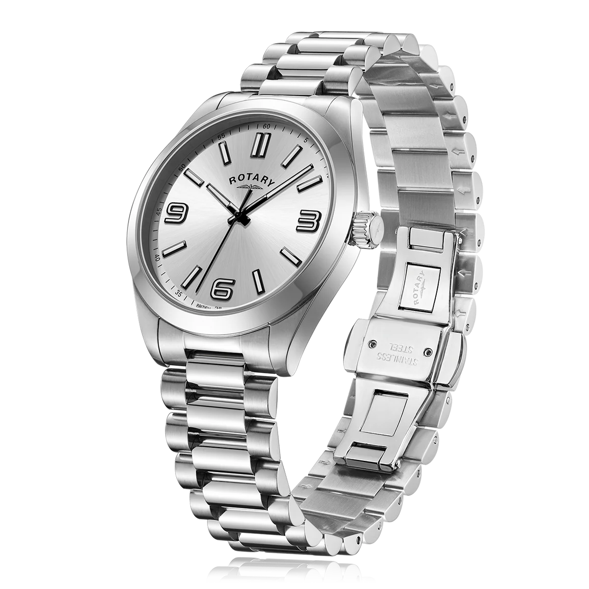 Rotary Heritage Sport Men's Silver Watch