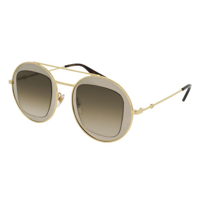 Gucci Women's Sunglasses Oversized Round Gold